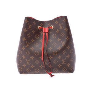 Louis Vuitton Monogram NeoNoe Coquelicot Red Leather Shoulder Bag
